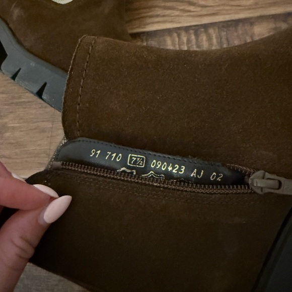 Gabor Chocolate Suede Ankle Booties - Picture 8 of 8